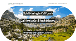 Desktop Screenshot of goldcalifornia.net