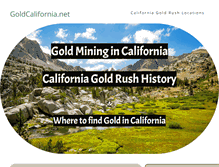 Tablet Screenshot of goldcalifornia.net